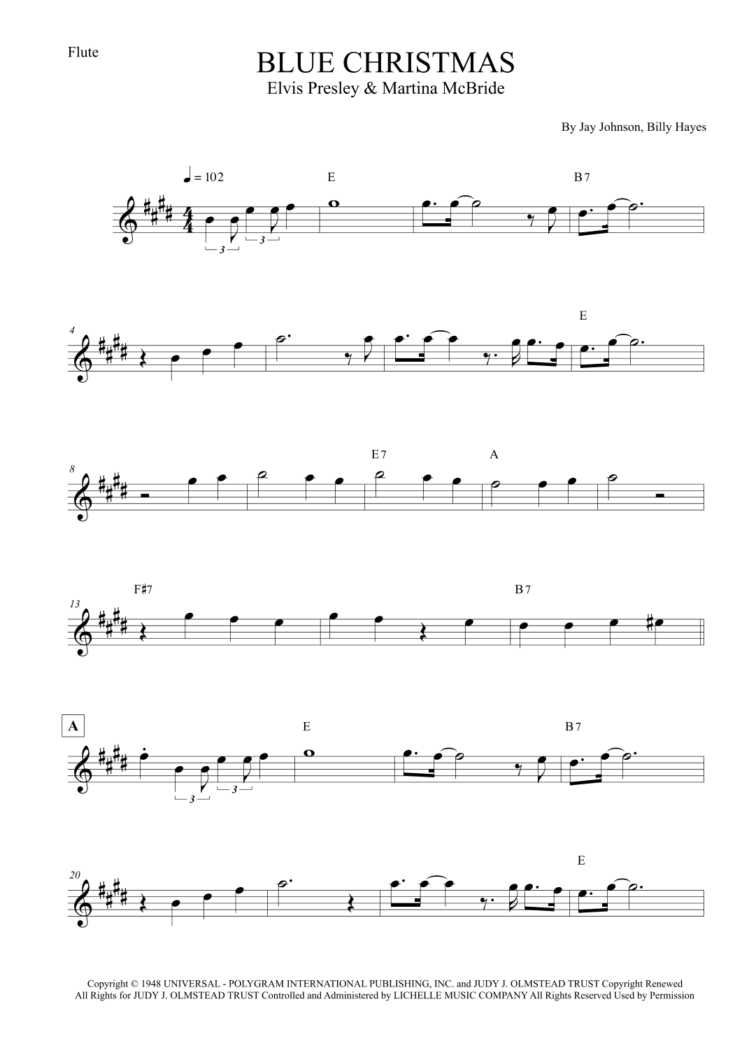 Blue Christmas (arr. Leo Silva)