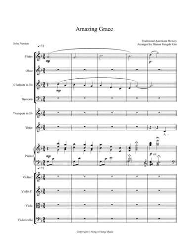 Amazing Grace (Chamber Orchestra) (arr. Sharon Kim)