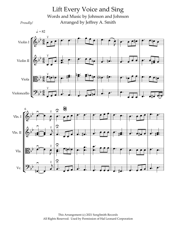 Lift Every Voice and Sing (arr. Jeffrey A. Smith)
