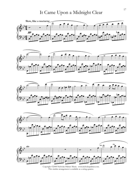 It came upon a midnight clear - a Christmas nocturne (arr. Nicholas Palmer)