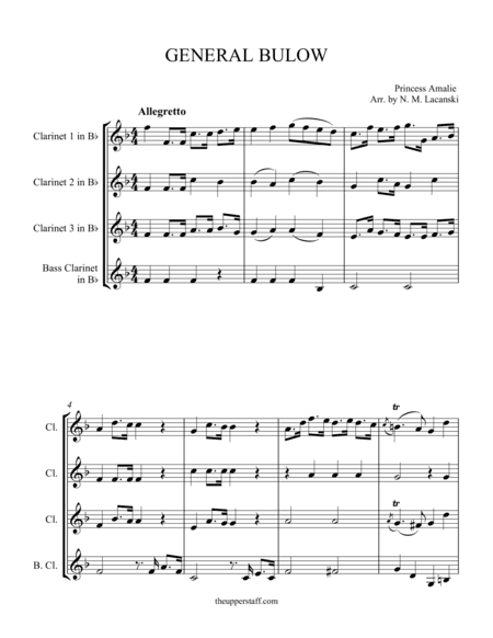 General Bulow (arr. Nick Lacanski)