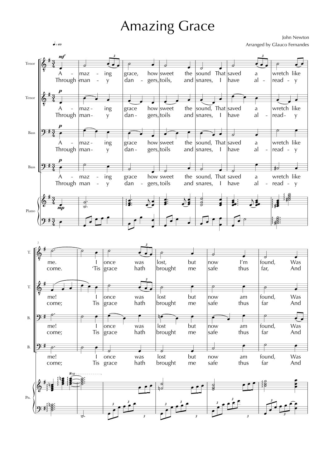 Amazing Grace (arr. Glauco Fernandes)