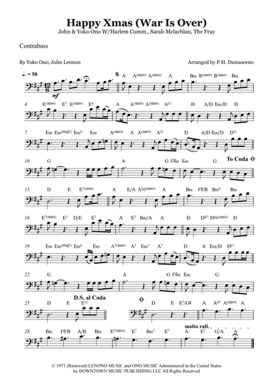 Happy Xmas (war Is Over) (arr. P.H. Damasceno)