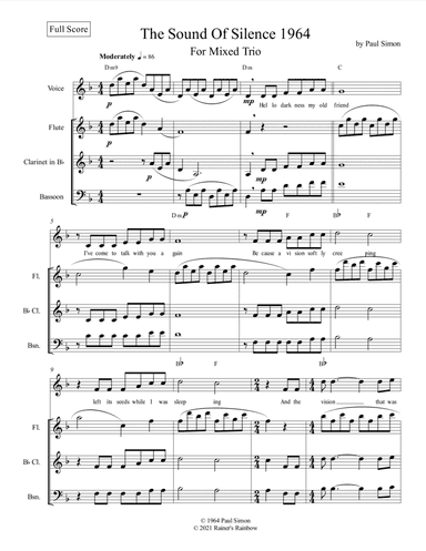 The Sound Of Silence (arr. R G Roth)