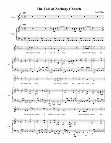 The Tale of Zachary Church (from the vampire musical In the Blood)