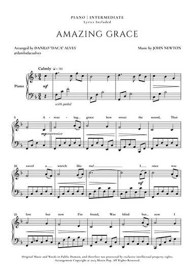 Amazing Grace (arr. Danilo "Daca" Alves)