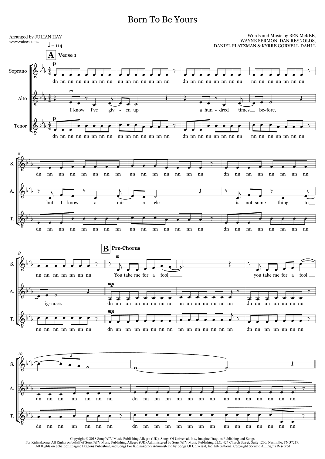 Born To Be Yours (arr. Julian Hay)