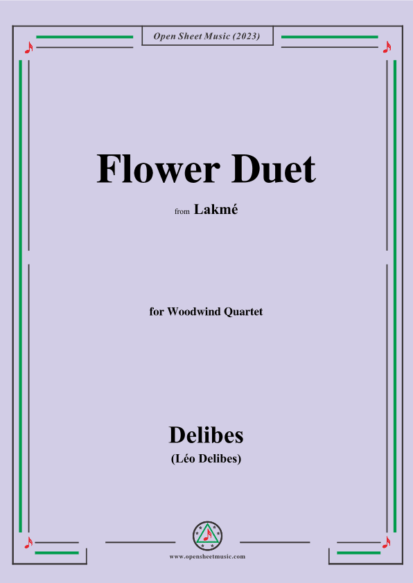 Delibes-Flower Duet:Sous le dôme épais,from 'Lakmé' (arr. OSM Press)