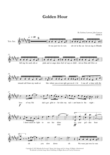 Golden Hour (arr. SMMUS)