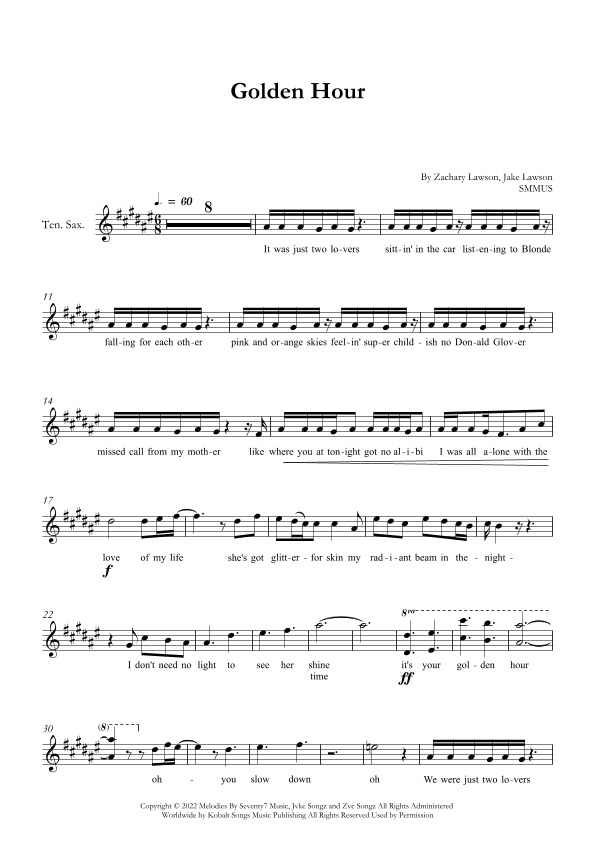 Golden Hour (arr. SMMUS)