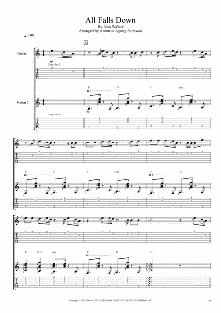 All Falls Down (arr. Antonius Agung Setiawan)