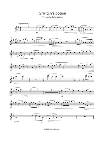 5. Witch's potion ~Toy Box for Flute and Piano~