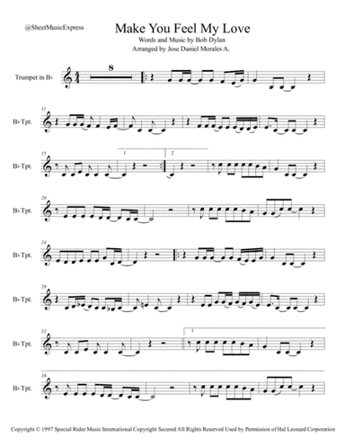 Make You Feel My Love (arr. Jose Daniel Morales A.)