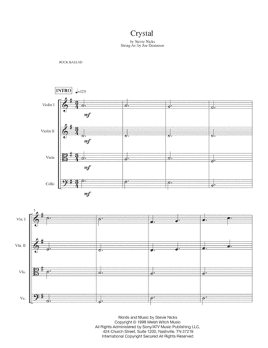 Crystal (arr. Joe Deninzon)