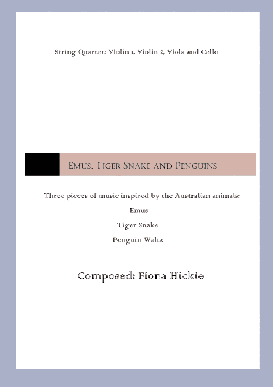 Emus, Tiger Snake and Penguins