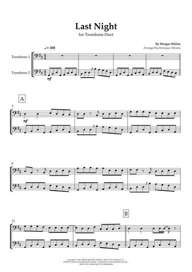 Last Night (arr. Henrique Oliveira)