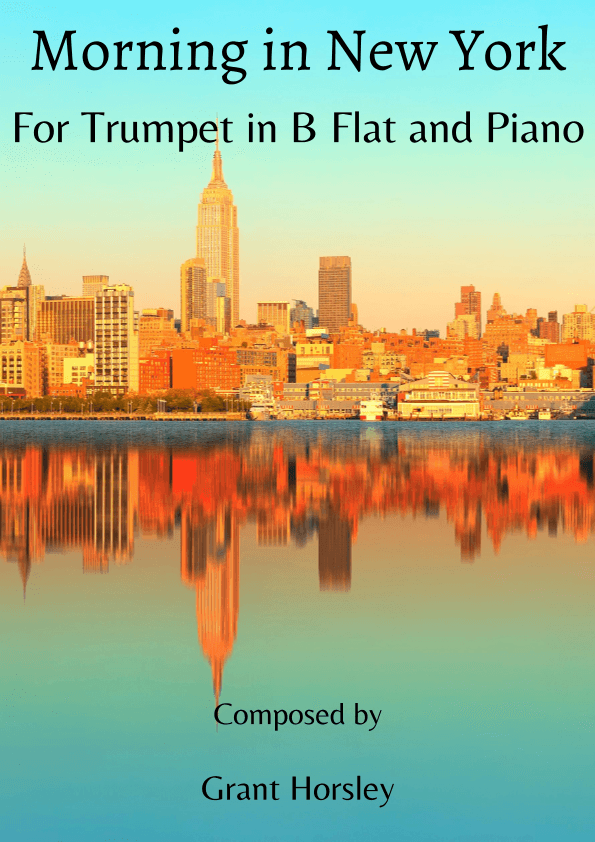 Morning in New York. Trumpet in B Flat and Piano- Early Intermediate