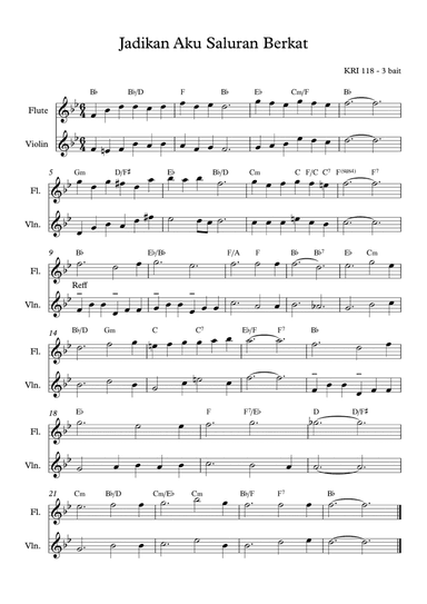 Make Me A Blessing / Jadikan Aku Saluran Berkat (arr. Angie Wiranata)