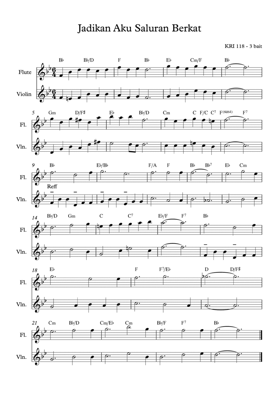 Make Me A Blessing / Jadikan Aku Saluran Berkat (arr. Angie Wiranata)