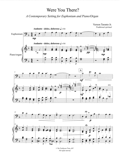 Were You There? (arr. Vernon Taranto Jr.)