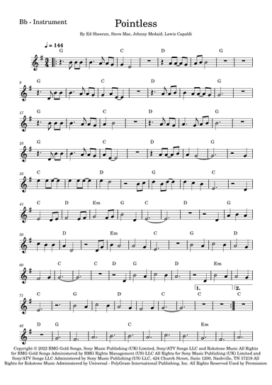 Pointless (arr. Fabio Eduardo de Oliveira)