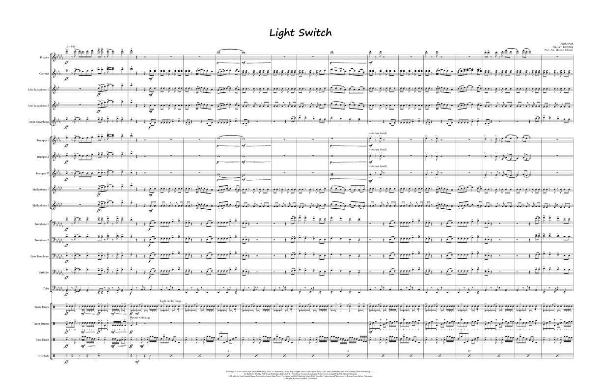 Light Switch (arr. Levi Downing)
