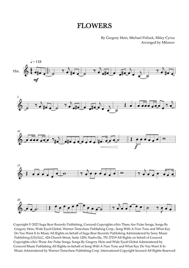 Flowers (arr. Milanov)