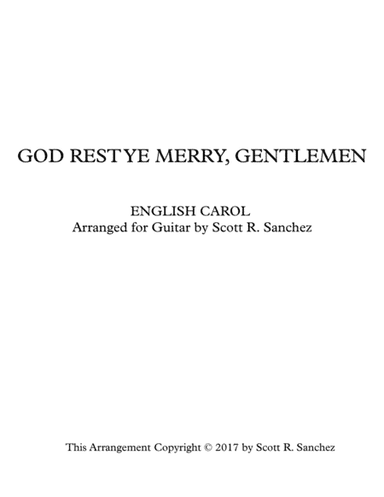 God Rest Ye Merry, Gentlemen (arr. Scott Sanchez)
