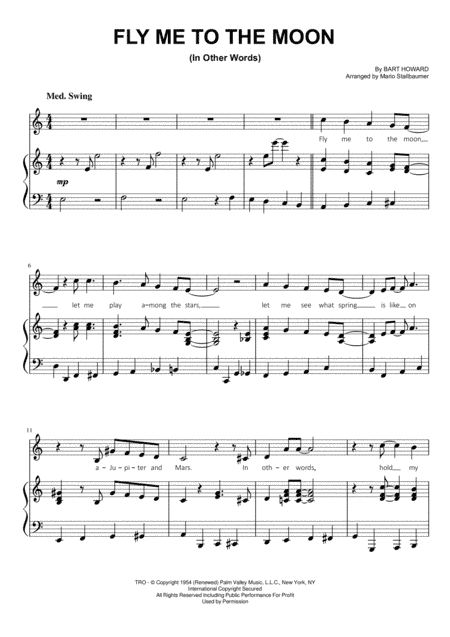 Fly Me To The Moon (in Other Words) (arr. Mario Stallbaumer)