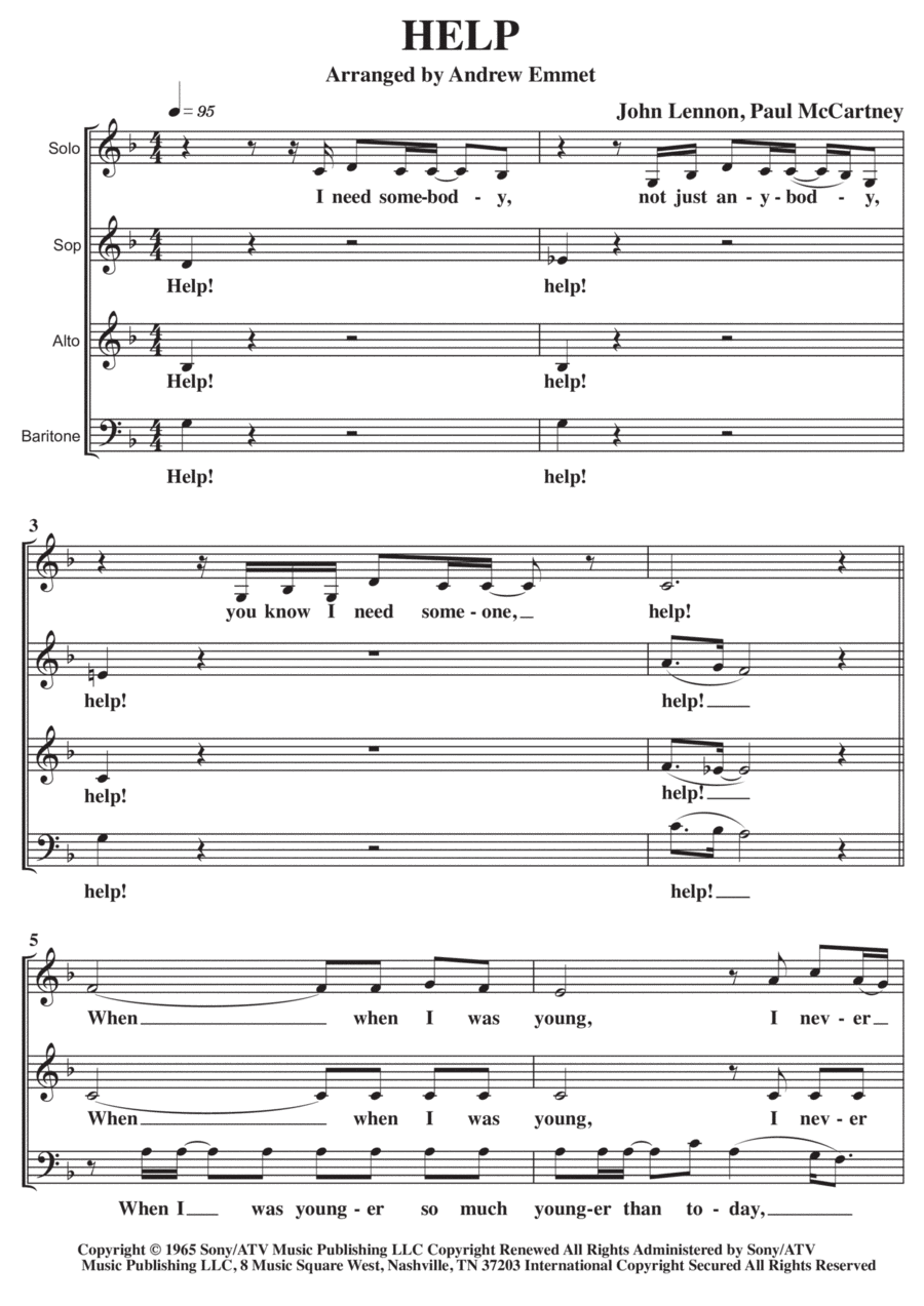 Help! (arr. Andrew Emmet)