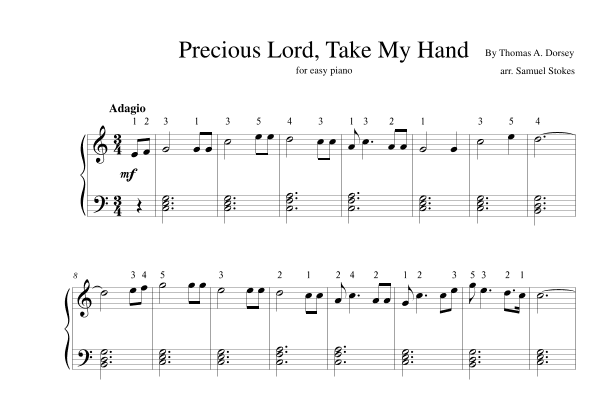 Precious Lord, Take My Hand (take My Hand, Precious Lord) (arr. Samuel Stokes)