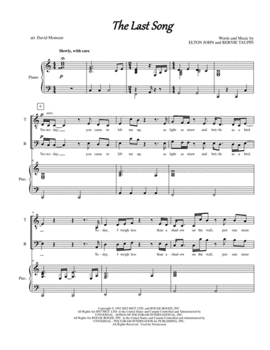 The Last Song (arr. David Monseur)