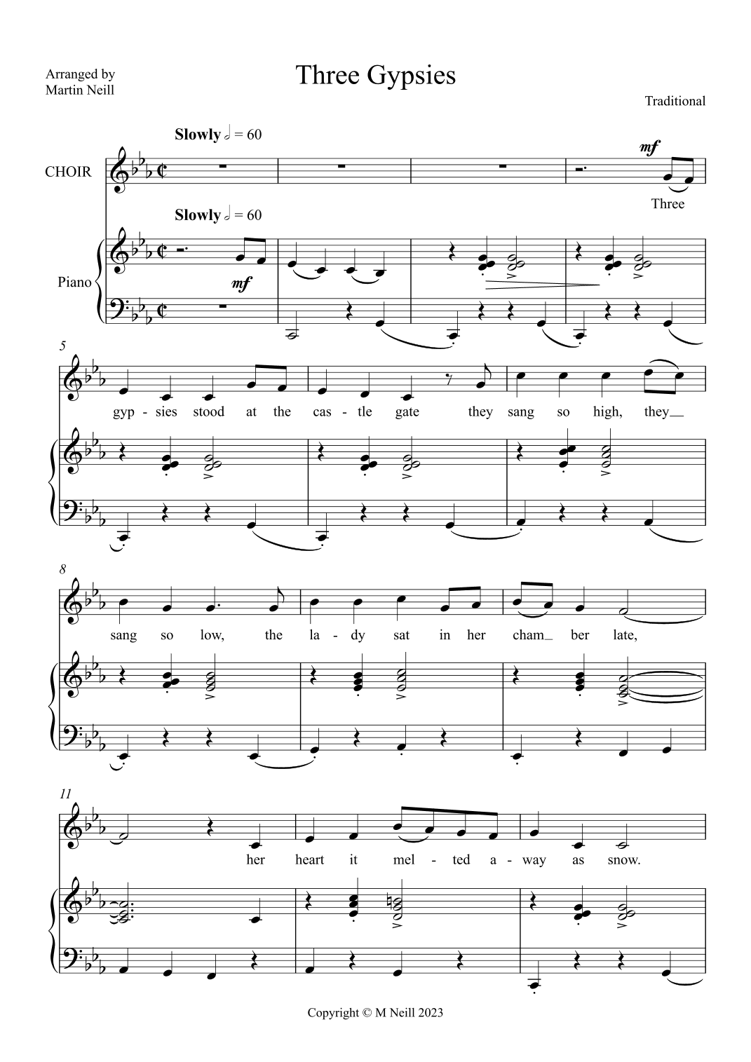 Three Gypsies (arr. Martin Neill)