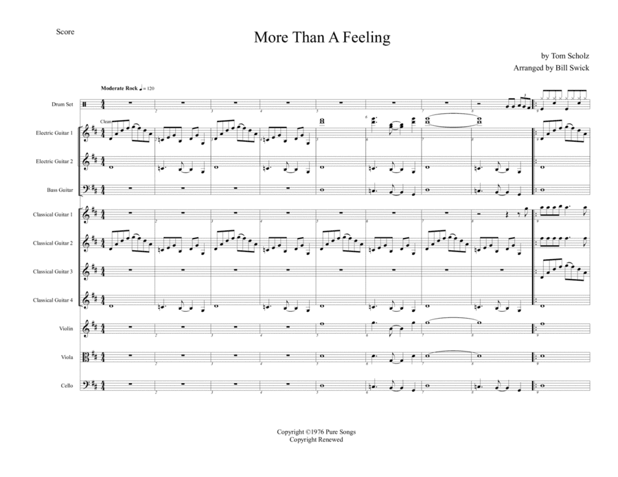 More Than A Feeling (arr. Bill Swick)