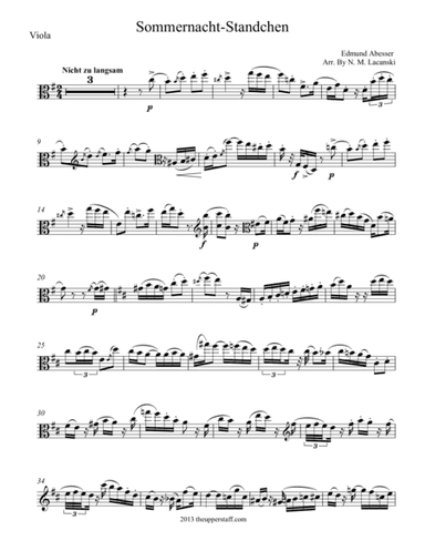 Sommernacht-Standchen (arr. Nick Lacanski)