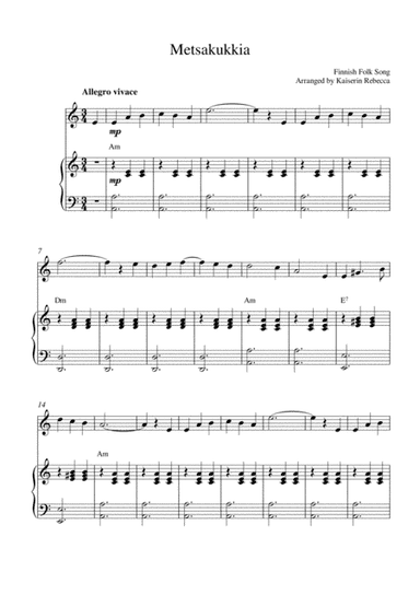 Metsakukkia (arr. Kaiserin Rebecca)