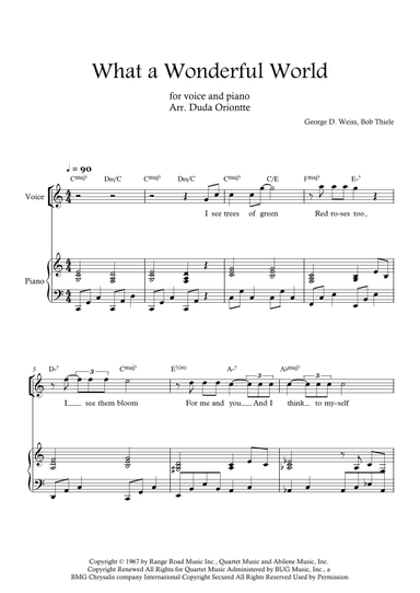What A Wonderful World (arr. Duda Oriontte)