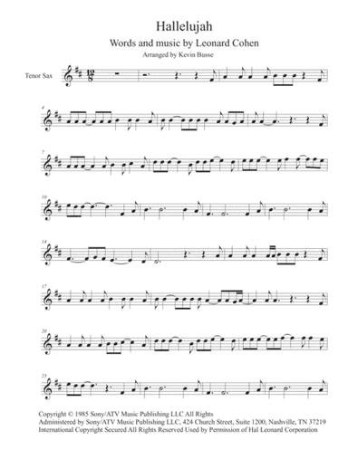 Hallelujah (arr. Kevin Busse)