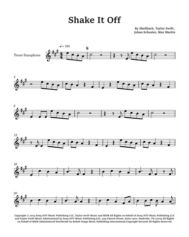 Shake It Off (arr. Glauco Fernandes)