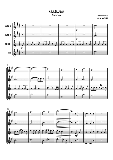 Hallelujah (arr. Verena Watkiss)