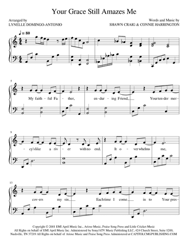 Your Grace Still Amazes Me (arr. Lynelle Domingo-Antonio)