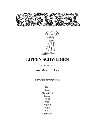 Lippen Schweigen (arr. Marek Czekala)