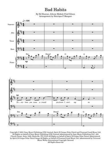 Bad Habits (arr. Henrique F Mangoni)