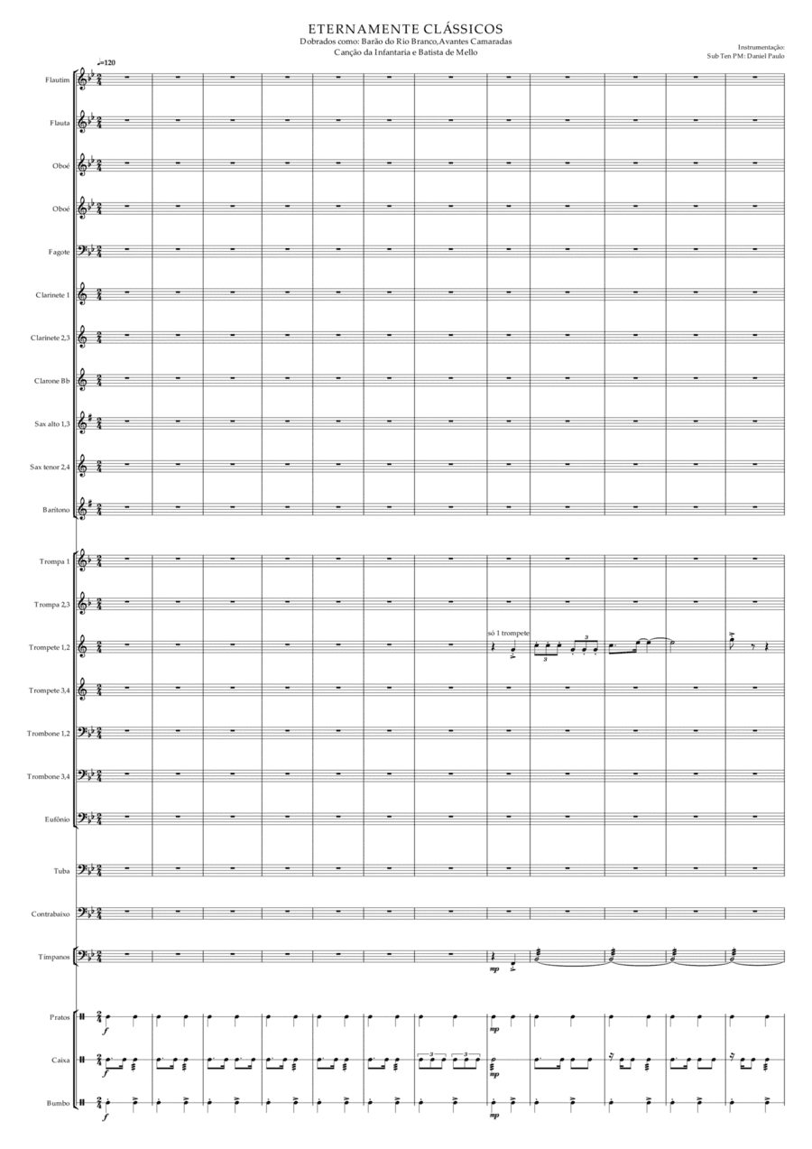 ETERNAMENTE CLÁSSICOS (arr. Instrumentação: Daniel F. Paulo)