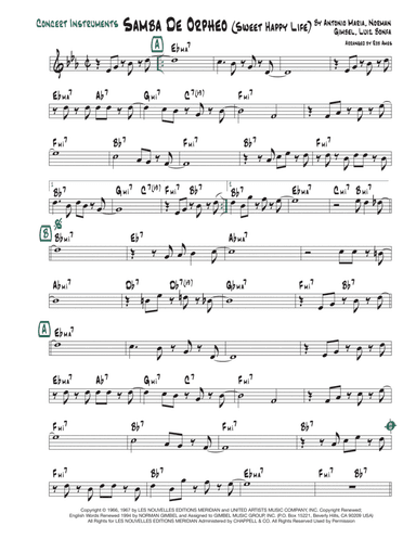 Sweet Happy Life (samba De Orpheo) (arr. Rob Ames)