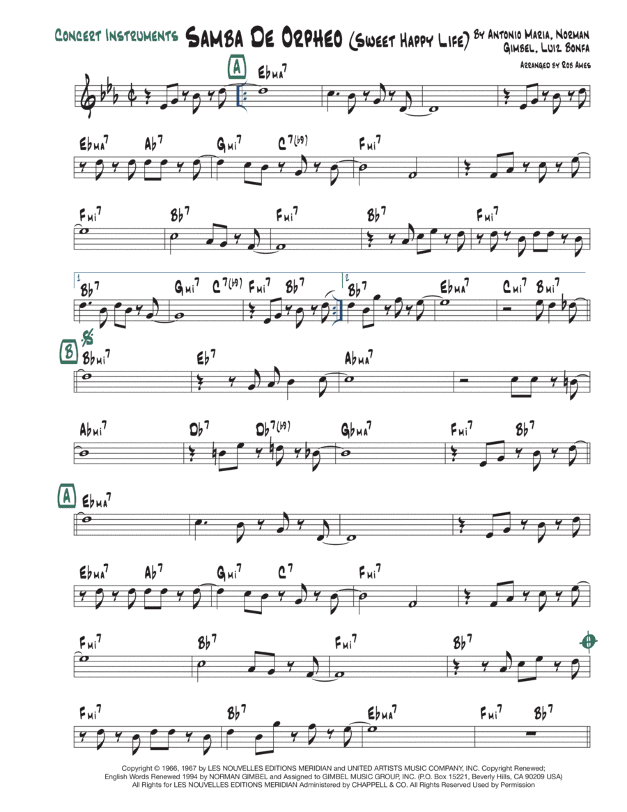 Sweet Happy Life (samba De Orpheo) (arr. Rob Ames)