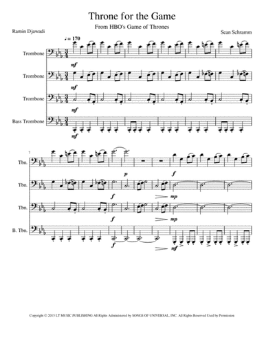 Throne For The Game (arr. Sean Schramm)