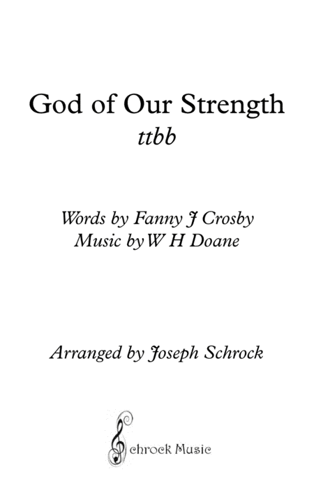 God of our Strength (arr. Schrock Music)