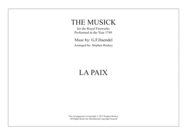 Musick for the Royal Fireworks: La Paix (arr. Stephen Rockey)