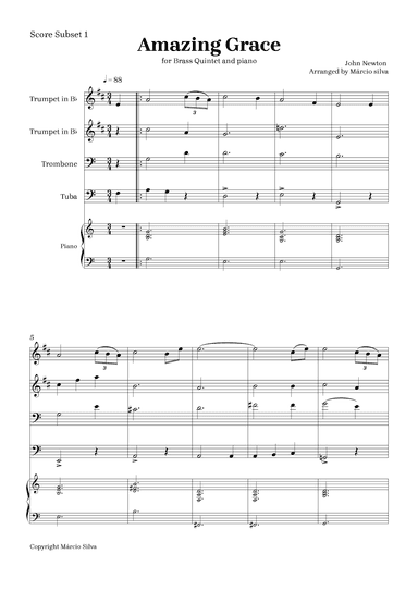 Amazing grace (arr. Márcio Silva)